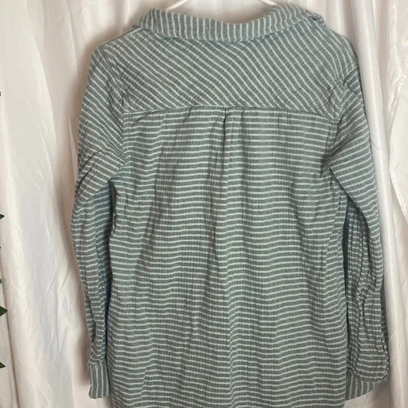 MERONA 100% cotton pullover teal and grey - Picture 3 of 3